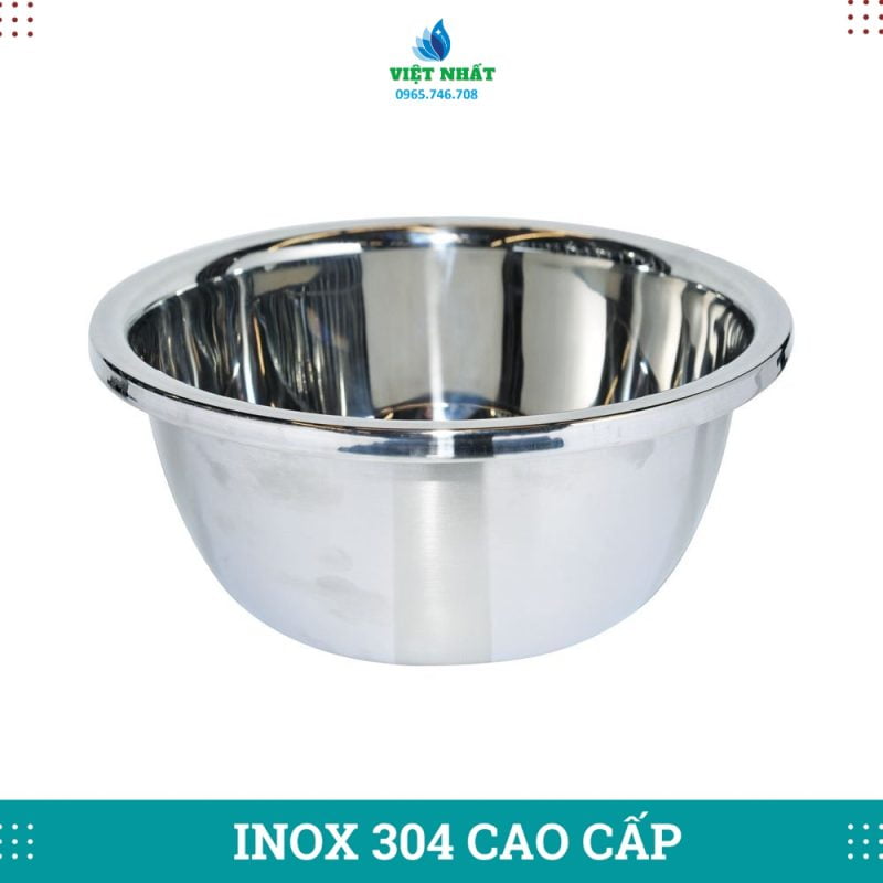 Bảng Báo giá Thau inox 304 - Bộ Thau Rổ inox 304 Mới Nhất